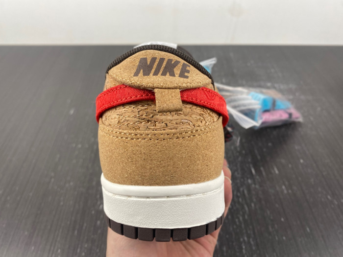 clot x nike dunk low "cork" fn0317-121