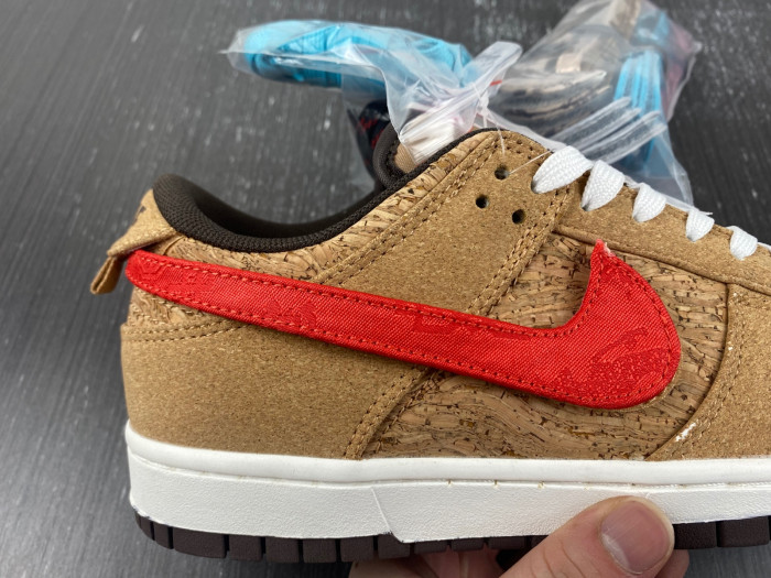 clot x nike dunk low "cork" fn0317-121